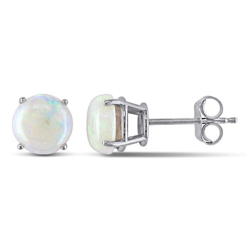 Bông tai Amour 10K White Gold 1 1/5 Ct Tgw Opal Stud Earrings