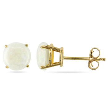 Amour 10K Yellow Gold 1 1/5 Ct Tgw Opal Stud Earrings 1 Bông tai Amour 10K Yellow Gold 1 1/5 Ct Tgw Opal Stud Earrings