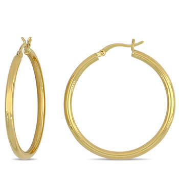Bông tai Amour 10K Yellow Gold Hoop Earrings