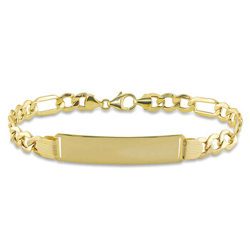Vòng tay Amour 10K Yellow Gold Men'S Id Bracelet chính hãng