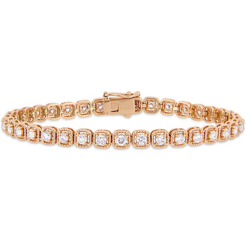 Vòng tay Amour 14K Rose Gold 2 3/4 Ct Tdw Diamond Tennis Bracelet chính hãng