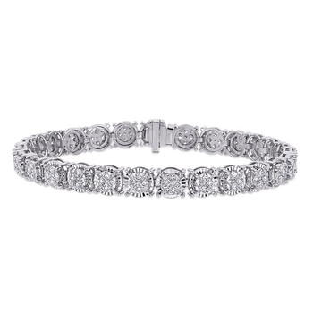 Vòng tay Amour 14K White Gold 3 Ct Tdw Diamond Bracelet chính hãng