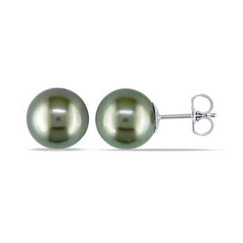 Bông tai Amour 9-10Mm Tahitian Pearl Earrings W/ 14Kw Posts