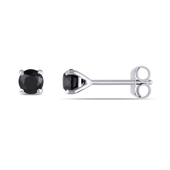 Bông tai Amour 1/2 Ct Black Diamond Tw Stud Earrings 14K Gold White 14K Gold White