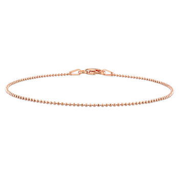 Vòng tay Amour Ball Chain Bracelet In 18K Rose Gold Plated Sterling Silver chính hãng