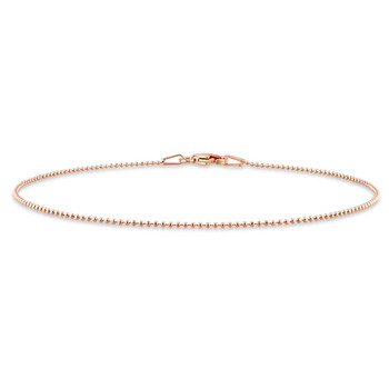 Vòng tay Amour Ball Chain Bracelet In 18K Rose Gold Plated Sterling Silver chính hãng