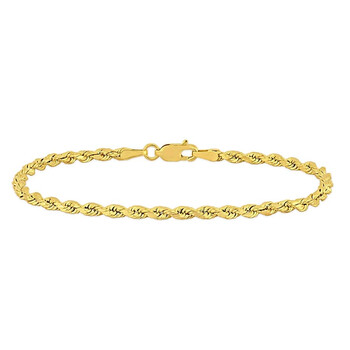 Vòng tay Amour Fashion Rope Chain Bracelet In 10K Yellow Gold Jms005074 chính hãng