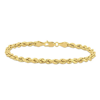 Vòng tay Amour Fashion Rope Chain Bracelet In 10K Yellow Gold Jms005078 chính hãng