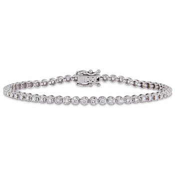 Vòng tay Amour 1-5/8 Ct Tw Diamond Tennis Bracelet In 14K White Gold Jms005239 chính hãng