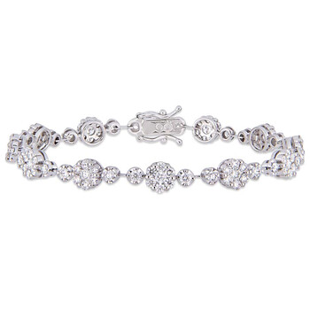 Amour 3-3/4 Ct Tw Diamond Station Bracelet In 14K White Gold Jms005241 1 Vòng tay Amour 3-3/4 Ct Tw Diamond Station Bracelet In 14K White Gold Jms005241 chính hãng