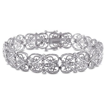 Vòng tay Amour 1 7/8 Ct Diamond Tw Bracelet 14K White Gold Gh Si Length (Inches): 7 chính hãng