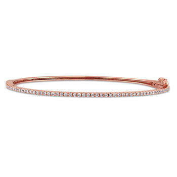 Vòng tay Amour 1/2 Ct Diamond Tw Bangle 14K Gold Pink Gh Si chính hãng