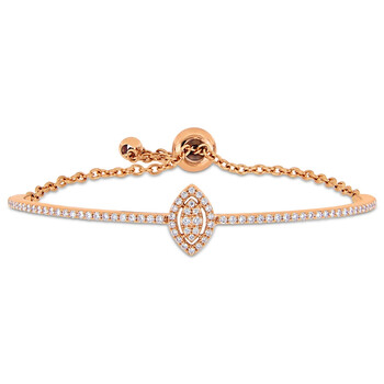 Vòng tay Amour 5/8 Ct Diamond Tw Bangle 18K Gold Pink Gh Si chính hãng