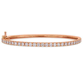 Vòng tay Amour 2 1/3 Ct Diamond Tw Bangle 14K Gold Pink Gh Si chính hãng