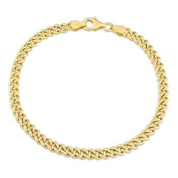 Amour Curb Link Chain Bracelet In 18K Yellow Gold Plated Sterling Silver 2 Vòng tay Amour Curb Link Chain Bracelet In 18K Yellow Gold Plated Sterling Silver chính hãng
