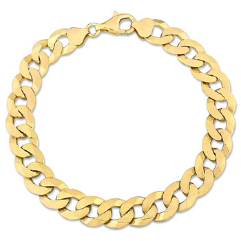 Vòng tay Amour Curb Link Chain Bracelet In 18K Yellow Gold Plated Sterling Silver chính hãng
