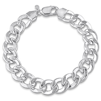 Vòng tay Amour Curb Link Chain Bracelet In Sterling Silver chính hãng