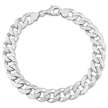 Vòng tay Amour Curb Link Chain Bracelet In Sterling Silver chính hãng