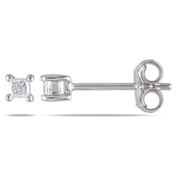 Bông tai Amour 1/6 Ct Tw Princess Cut Diamond Stud Earrings Jms002939