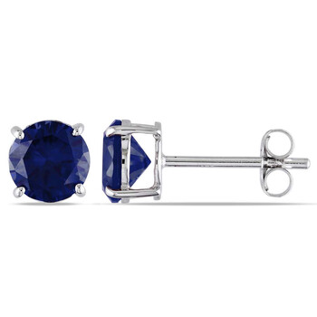 Bông tai Amour 2 Ct Tgw Created Blue Sapphire Stud Earrings Jms003136