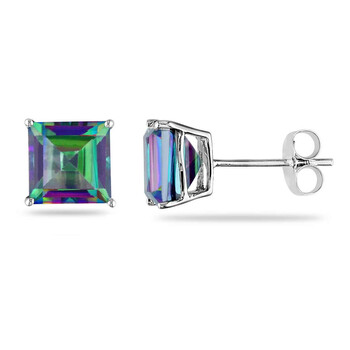 Bông tai Amour 2 1/2 Ct Tgw Exotic Green Topaz Stud Earrings Jms003164