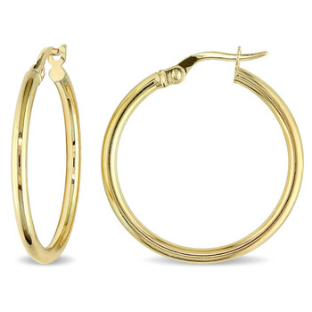 Bông tai Amour Hoop Earrings In 10K Polished Yellow Gold Jms004669