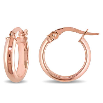 Bông tai Amour 10K Rose Gold Polished Hoop Earrings