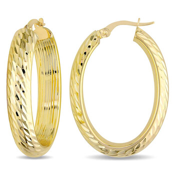 Bông tai Amour Hoop Earrings In 10K Yellow Gold Jms004682