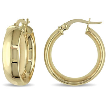 Bông tai Amour Hoop Earrings In 10K Polished Yellow Gold Jms004687