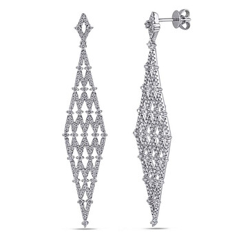 Bông tai Amour 1 5/8 Ct Diamond Tw Ear Pin Earrings 14K White Gold Gh Si Jms005425