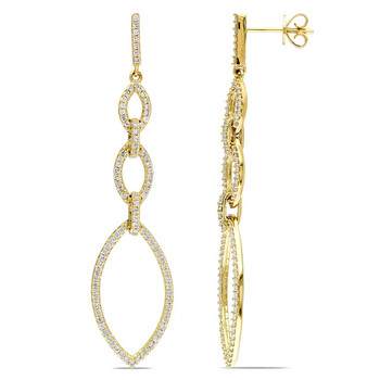 Amour 7/8 Ct Diamond Tw Ear Pin Earrings 14K Yellow Gold Gh Si Jms005446 1 Bông tai Amour 7/8 Ct Diamond Tw Ear Pin Earrings 14K Yellow Gold Gh Si Jms005446