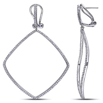Amour 3/4 Ct Diamond Tw Clip Back Earrings 14K White Gold Gh Si Jms005449 2 Bông tai Amour 3/4 Ct Diamond Tw Clip Back Earrings 14K White Gold Gh Si Jms005449