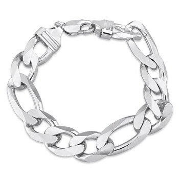 Amour Figaro Chain Bracelet In Sterling Silver 1 Vòng tay Amour Figaro Chain Bracelet In Sterling Silver chính hãng