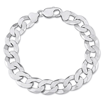 Vòng tay Amour Flat Curb Chain Bracelet In Sterling Silver chính hãng