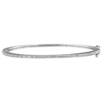 Amour White Diamond Sterling Silver Bangle 1 Vòng tay Amour White Diamond Sterling Silver Bangle chính hãng