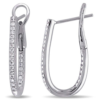 Bông tai Amour 14 Karat White Gold Cuff Earrings