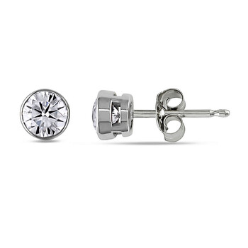 Bông tai Amour 14K White Gold 1/4 Ct Tdw Diamond Solitaire Stud Earrings
