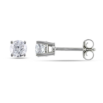 Bông tai Amour 14K White Gold 1/2 Ct Tdw Diamond Solitaire Stud Earrings (Igl Certified)