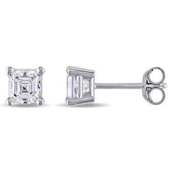 Amour 14K White Gold 7/8 Ct Tdw Diamond Stud Earrings 1 Bông tai Amour 14K White Gold 7/8 Ct Tdw Diamond Stud Earrings