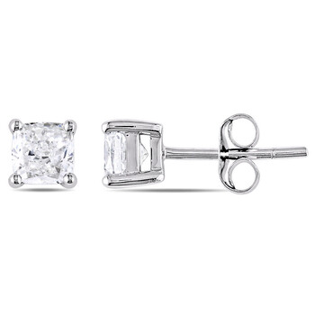 Bông tai Amour 14K White Gold 1 Ct Tdw Diamond Post Stud Earrings