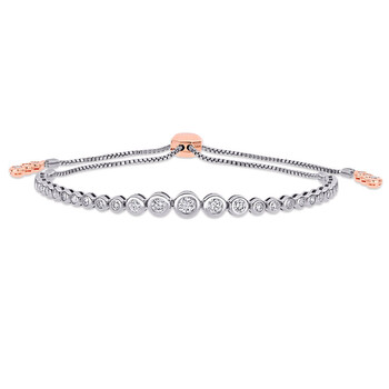 Vòng tay Amour 14K Two-Tone 1 1/5 Ct Tdw Diamond Bracelet chính hãng
