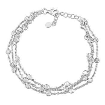 Amour Multi-Strand Link Bracelet In Sterling Silver 2 Vòng tay Amour Multi-Strand Link Bracelet In Sterling Silver chính hãng