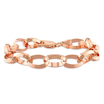Vòng tay Amour Rolo Chain Bracelet In 18K Rose Gold Plated Sterling Silver chính hãng