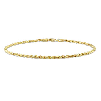 Vòng tay Amour Rope Chain Bracelet In 18K Yellow Gold Plated Sterling Silver chính hãng
