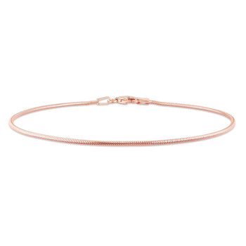 Vòng tay Amour Snake Chain Bracelet In 18K Rose Gold Plated Sterling Silver chính hãng