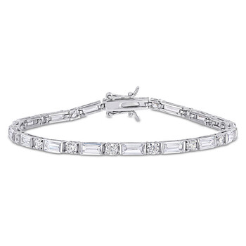 Vòng tay Amour Sterling Silver 20 Ct Tgw White Cubic Zirconia Tennis Bracelet chính hãng