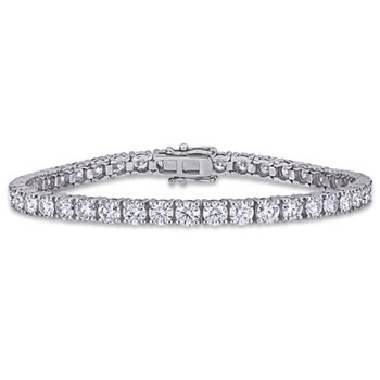 Vòng tay Amour Sterling Silver 9 1/2 Ct Tgw Created Moissanite Tennis Bracelet chính hãng