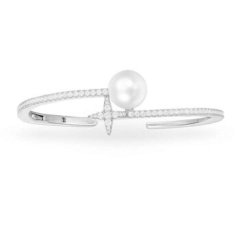 Vòng tay Apm Monaco Ladies Sterling Silver Pearl Hard Bracelet chính hãng
