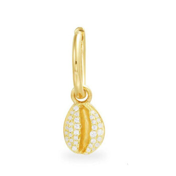 Bông tai Apm Monaco White Mini Seashell Mono Earring
