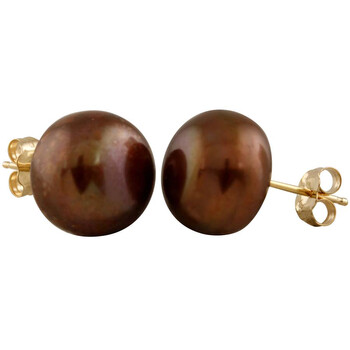 Bông tai Bella Pearl Chocolate Freshwater Pearl Stud Earrings Bw-11C